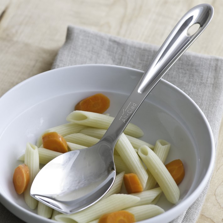 Ceramic and Stainless Steel Cheese Spoon