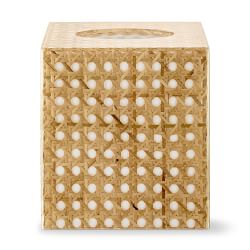 Tilton Wood Patterned Rattan Bathroom Accessories