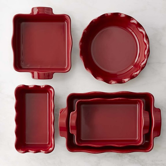 Emile Henry Ultimate 5Piece Ruffled Bakeware Set Williams Sonoma