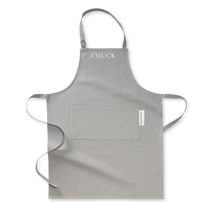 Williams Sonoma Classic Solid Personalized Adult &amp; Kid Aprons