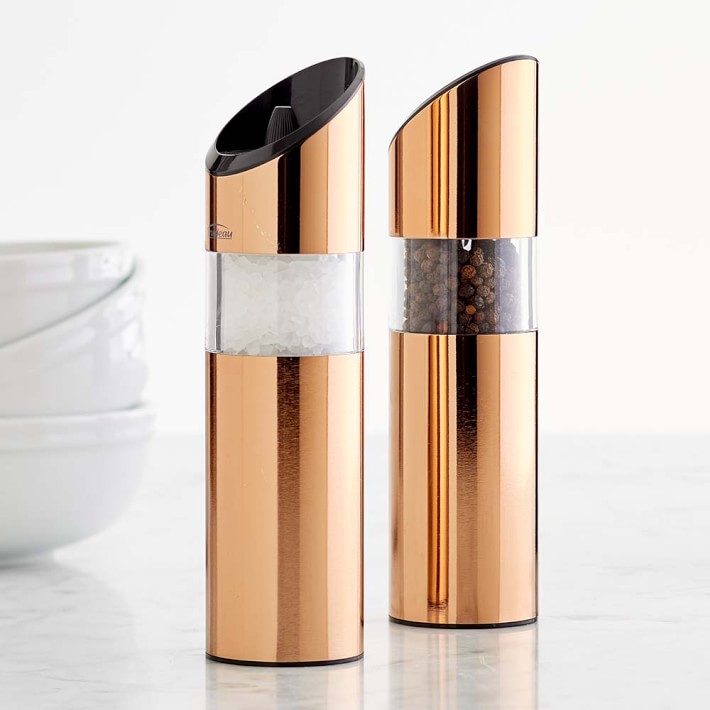 Trudeau Graviti Copper Electric Salt & Pepper Mills