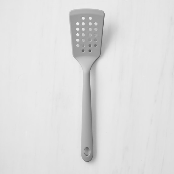 Daily Kitchen daily kitchen spatula heat resistant silicone and stainless  steel - slotted turner spatula rubber grip - flexible silicone sp