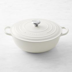 NEW Cuisinart Classic Enameled Cast Iron 6qt Round Cream Ivory