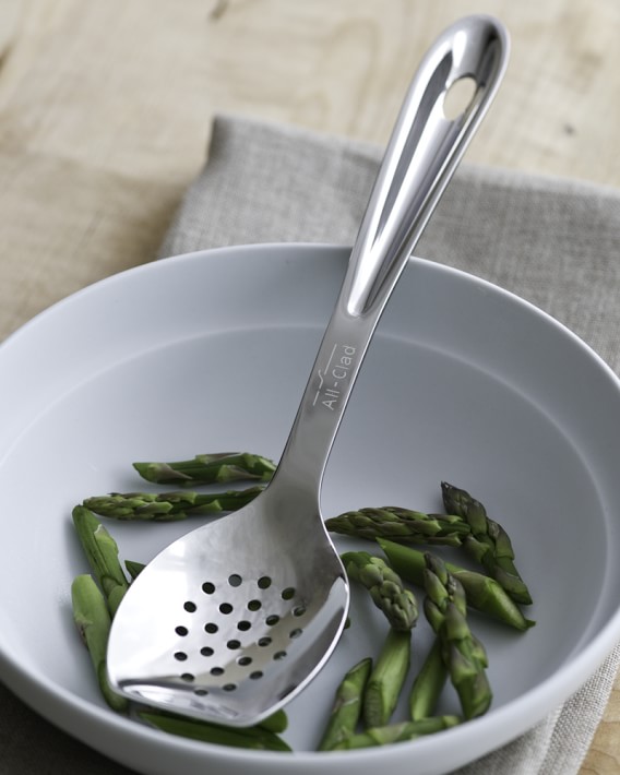 All-Clad Cook Serve Stainless-Steel Slotted Spoon