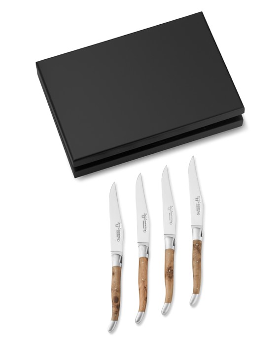 Laguiole en Aubrac 4-Piece Steak Knives – Stainless Steel (Satin)