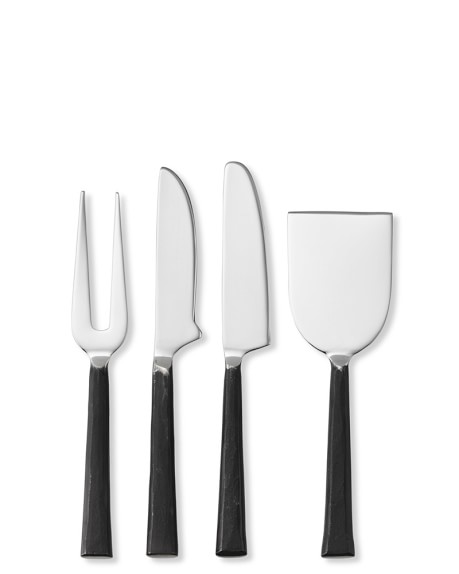 Black Faux Granite Cheese Knives, Set of 4 – A Southern Sideboard