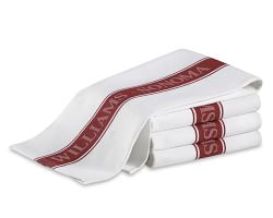 Williams Sonoma MULTIPACK KITCHEN TOWELS/RED Set of 4