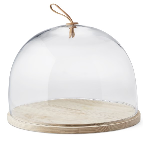 Monique Lhuillier Lily of the Valley Glass Cake Dome | Pottery Barn
