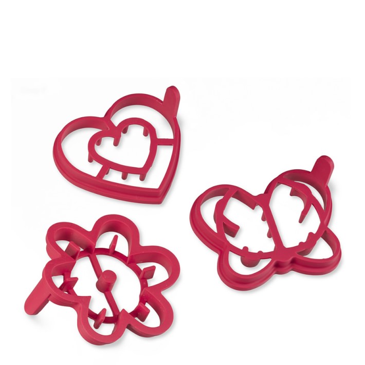 Williams Sonoma Butterfly Heart &amp; Flower Silicone Pancake Molds