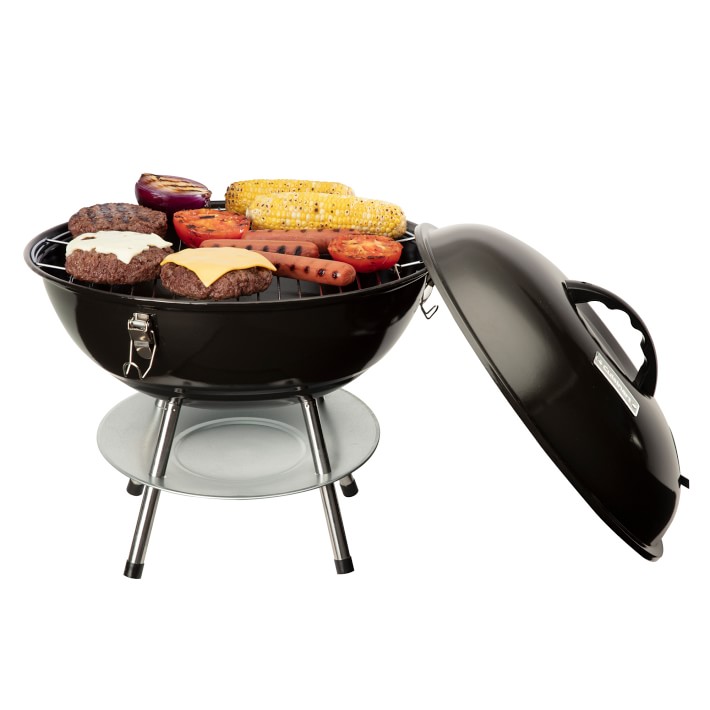 black portable grill by cuisinart