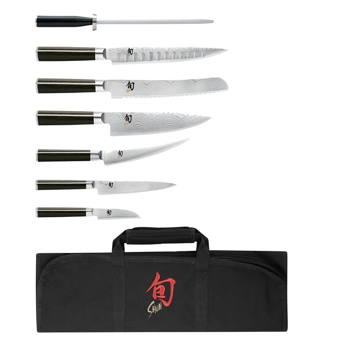 Shun Classic Student Knife Roll, Set of 8