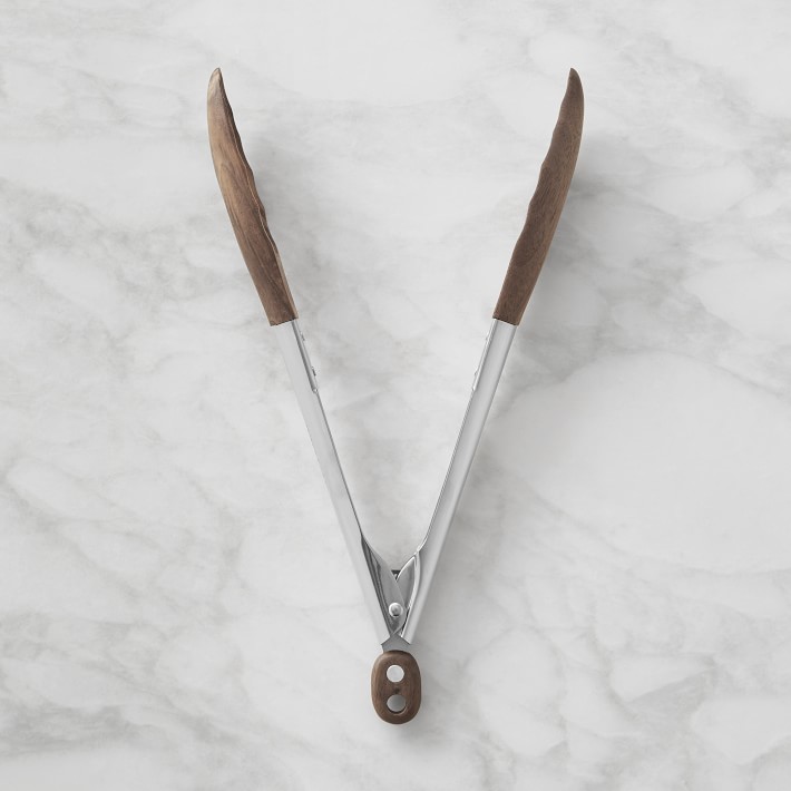 Williams Sonoma Walnut Locking Tongs