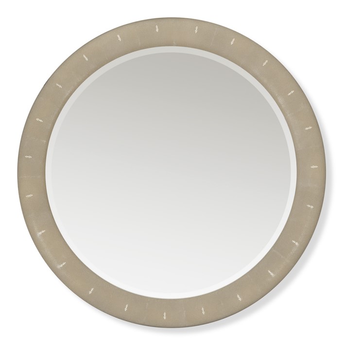 Shagreen Round Wall Mirror