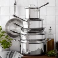 Williams-Sonoma - Williams Sonoma Moms, Dads & Grads Gift Guide - All-Clad  d5 Stainless-Steel 10-Piece Cookware Set