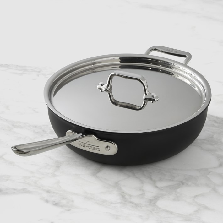 AllClad NS1 Nonstick Induction Essential Saute Pan Williams Sonoma