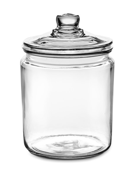 Zvonema 1 Gallon Glass Jar with Lid, Glass Cookie Jar Kitchen Food Storage  Jars with Airtight Lids, Large Glass Canisters for Cookies, Candy, Flour