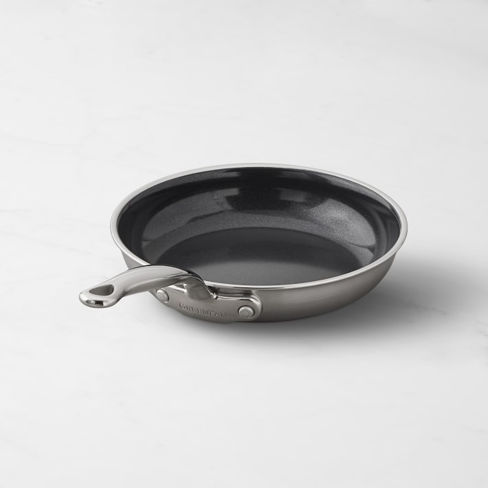 GreenPan&#8482; Premiere Stainless-Steel Ceramic Nonstick Fry Pan, 8&quot;