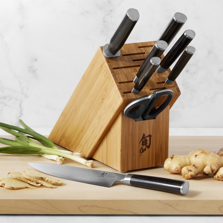 Kitchen Knife Set, 9-Pieces Black Sharp Non-Stick Coated Chef