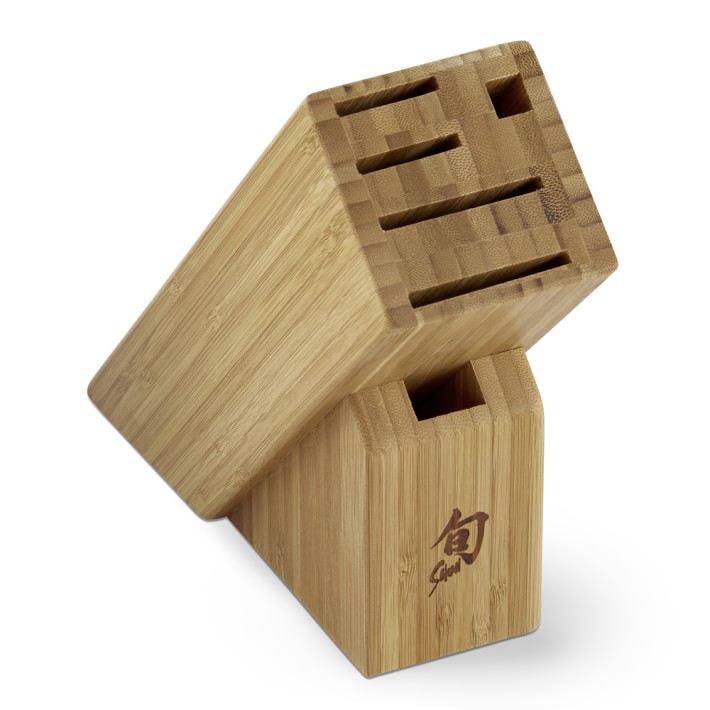 Shun 6-Slot Slim Bamboo Storage Block