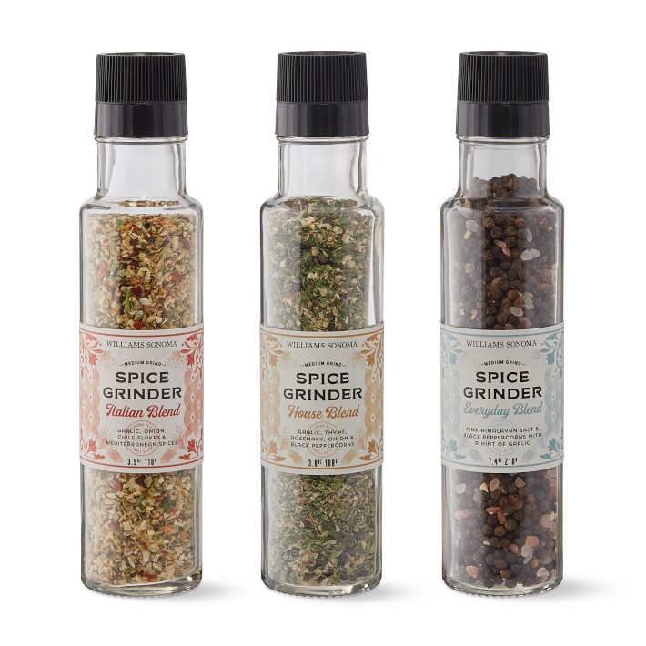 Spice Grinders - Set of 3, Gourmet Spices