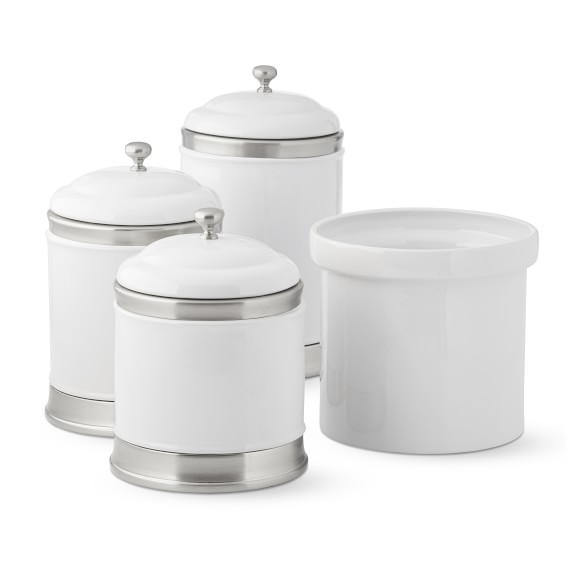 Williams Sonoma Ceramic Partitioned Utensil Holder