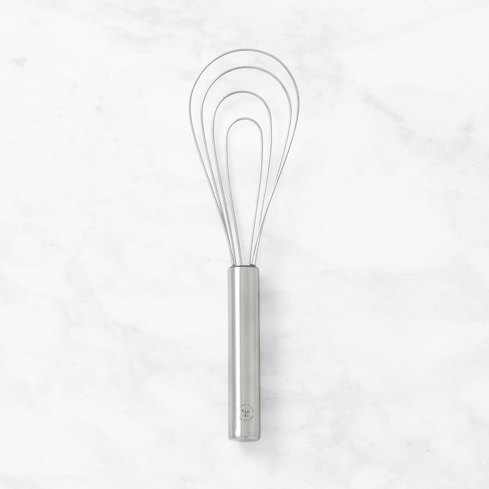 Silicone & Stainless Steel 10 Flat Whisk