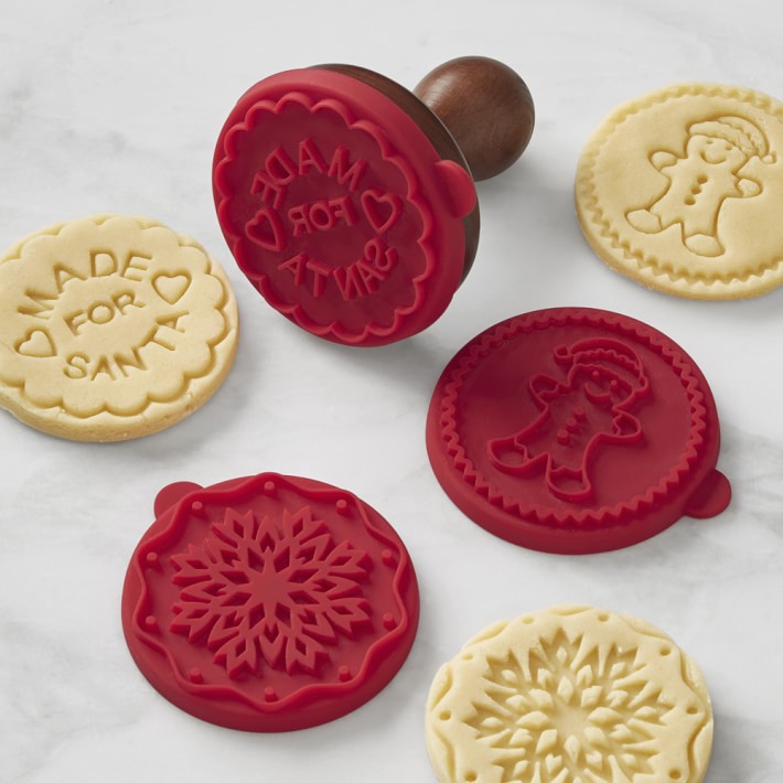 Holiday Silicone Cookie Stamp, Set of 3