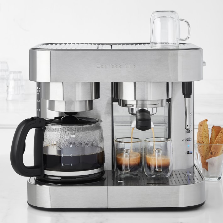 Espressione Stainless Steel Combination Espresso Machine & 10-Cup Drip  Coffee Maker