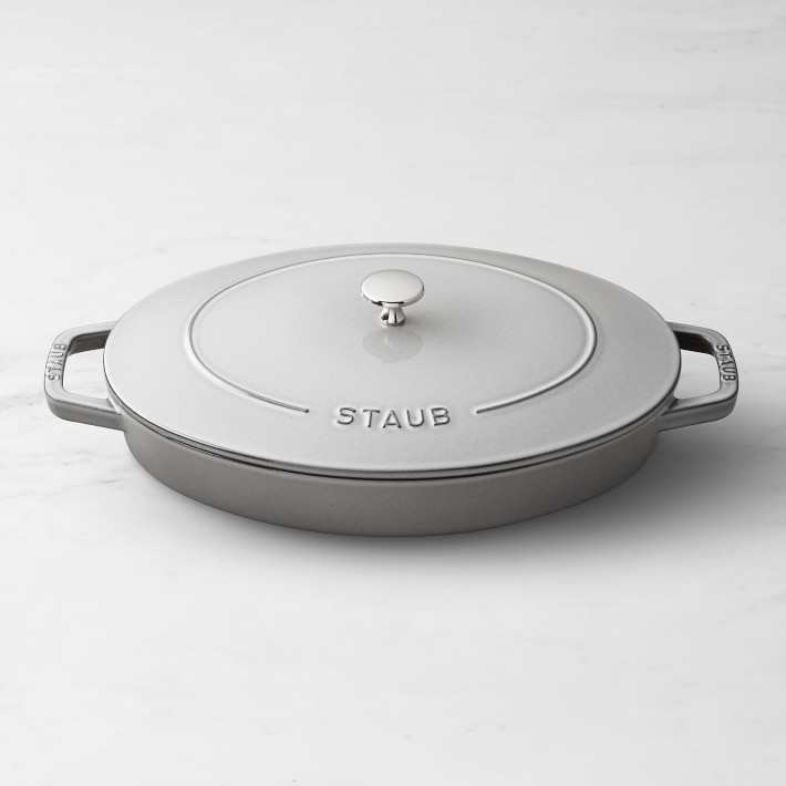 Staub Enameled Cast Iron Oval Gratin with Lid