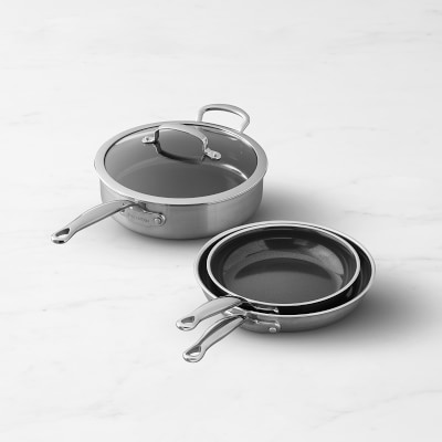 Williams Sonoma GreenPan™ Premiere Stainless-Steel Ceramic Nonstick  15-Piece Cookware Set with Essential Pan