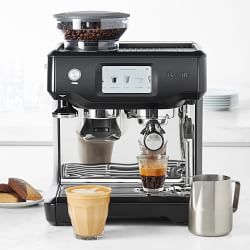 Breville Bambino Plus Espresso Machine, Black Stainless-Steel | Williams Sonoma