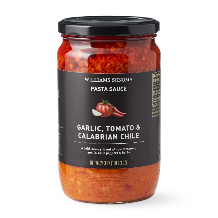 Williams Sonoma Garlic Tomato and Calabrian Chili Gourmet Pasta Sauce Williams Sonoma