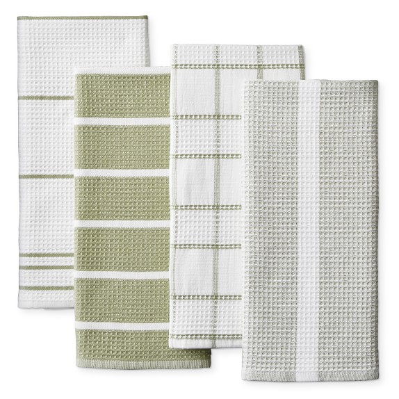 Williams Sonoma Super Absorbent Waffle Weave Kitchen Towels - Set