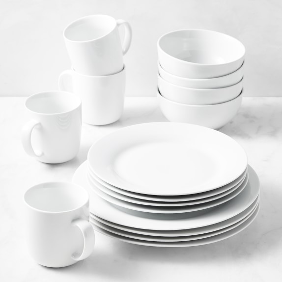 Brasserie All-White Dinnerware Sets