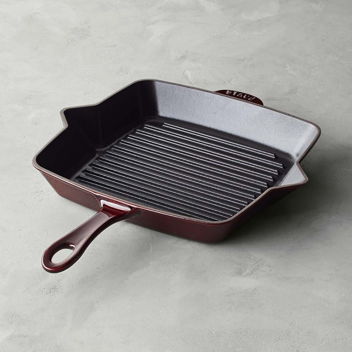 Staub Enameled Cast Iron Grill Pan with Side Spouts