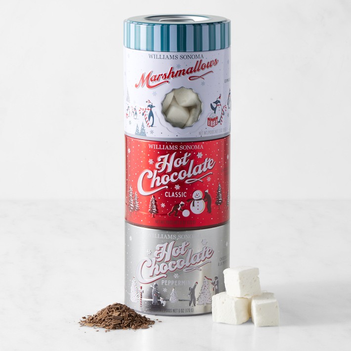 Williams Sonoma Classic And Peppermint Hot Chocolate Stacker With Marshmallows Williams Sonoma