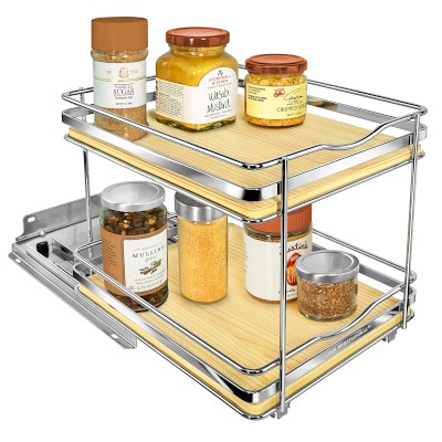 Pull Out Spice Rack Organizer for Cabinet, 8 Heavy Duty Slide Out for  Upper Kit