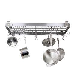 Chrome Ceiling Pot and Pan Rack, Various Sizes Available-pan storage-pan  racks-pot and pan rack-kitchen storage-kitchen pan hangers