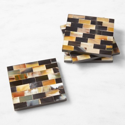 Horn Mosaic Coasters Set of 4 Williams Sonoma