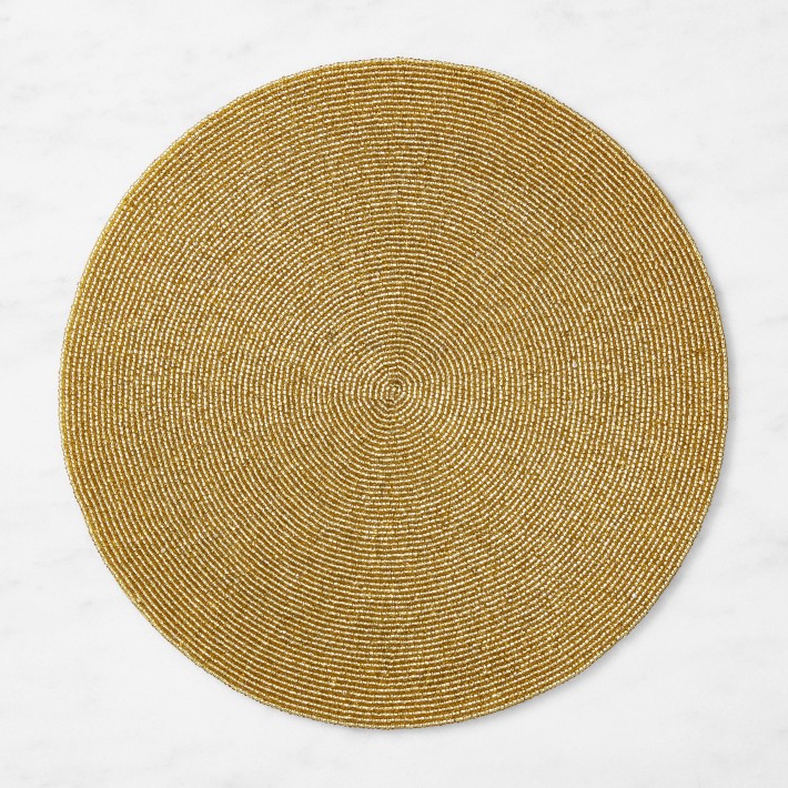 Beaded Round Placemat