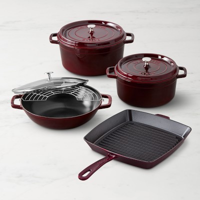 Staub Cast Iron 2.9-qt Daily Pan with Glass Lid - Grenadine, 2.9-qt -  Gerbes Super Markets