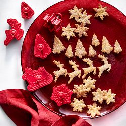 Set 6:Williams Sonoma Snowflake Pie Crust or Small Cookie Cutters,Cupcake  topper