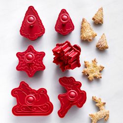 Williams Sonoma Holiday Mug Topper Cookie Cutters, Set of 4