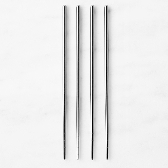 Williams Sonoma StainlessSteel Chopsticks, Set of 4 Williams Sonoma