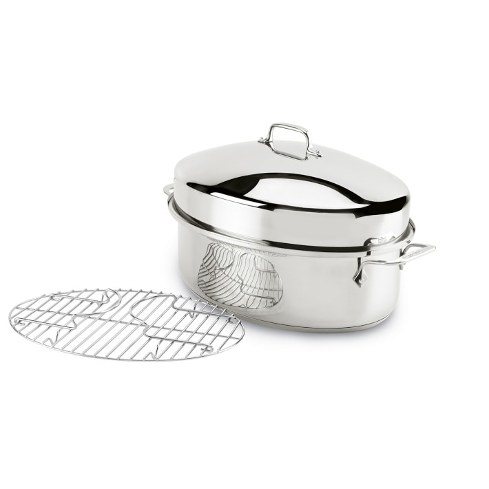 All-Clad Stainless Steel 7-Inch Oval-Shaped Baker Specialty Cookware Set of  2