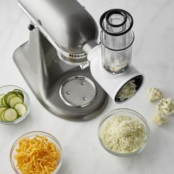 JUPITER Metallic vegetable slicer and cheese grater attachment for  KitchenAid stand mixers