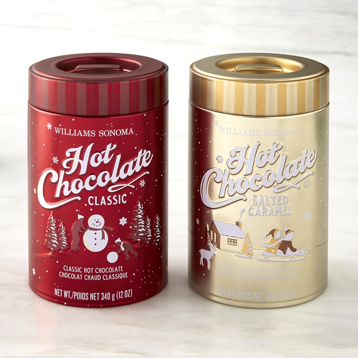 Williams Sonoma Classic Hot Chocolate &amp; Salted Caramel Hot Chocolate Set