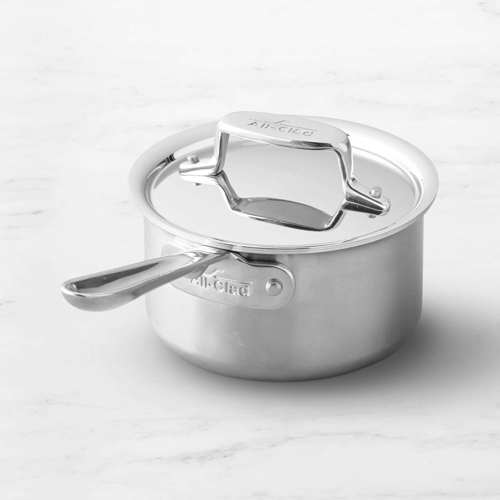 All-Clad D5® Brushed Stainless-Steel Saucepans
