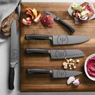 Williams Sonoma Wüsthof Gourmet Steak Knives in Acacia Tray, Set of 4