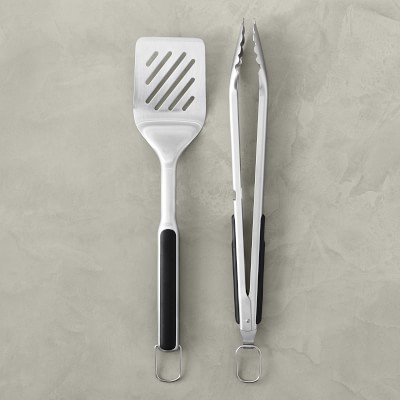 OXO Good Grips Turner Spatula and Tongs Set - Safe for Nonstick Cookware  for sale online